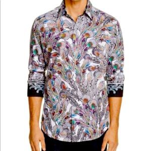 Robert Graham men’s peacock feather XL